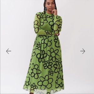 Lazy Oaf daisy mesh dress